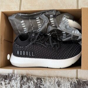 NOBULL Black and Dark Gray Drive Knit Shoes